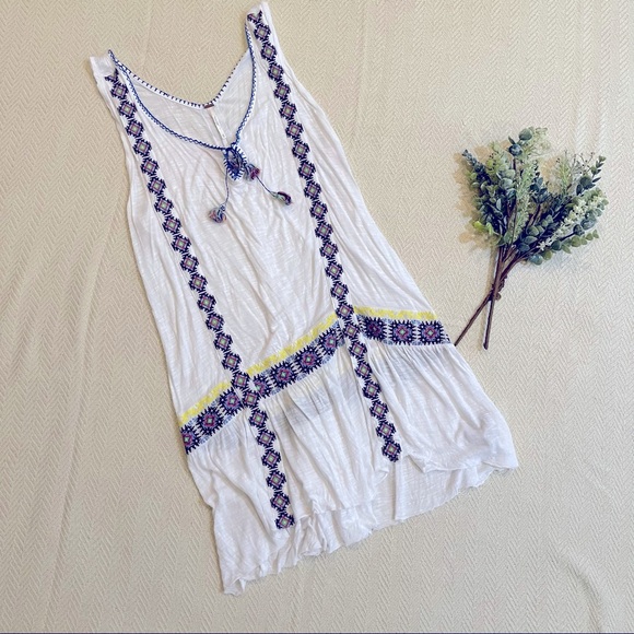 Free People | Tops | Free People Embroidered Dress Tunic Size Medium |  Poshmark